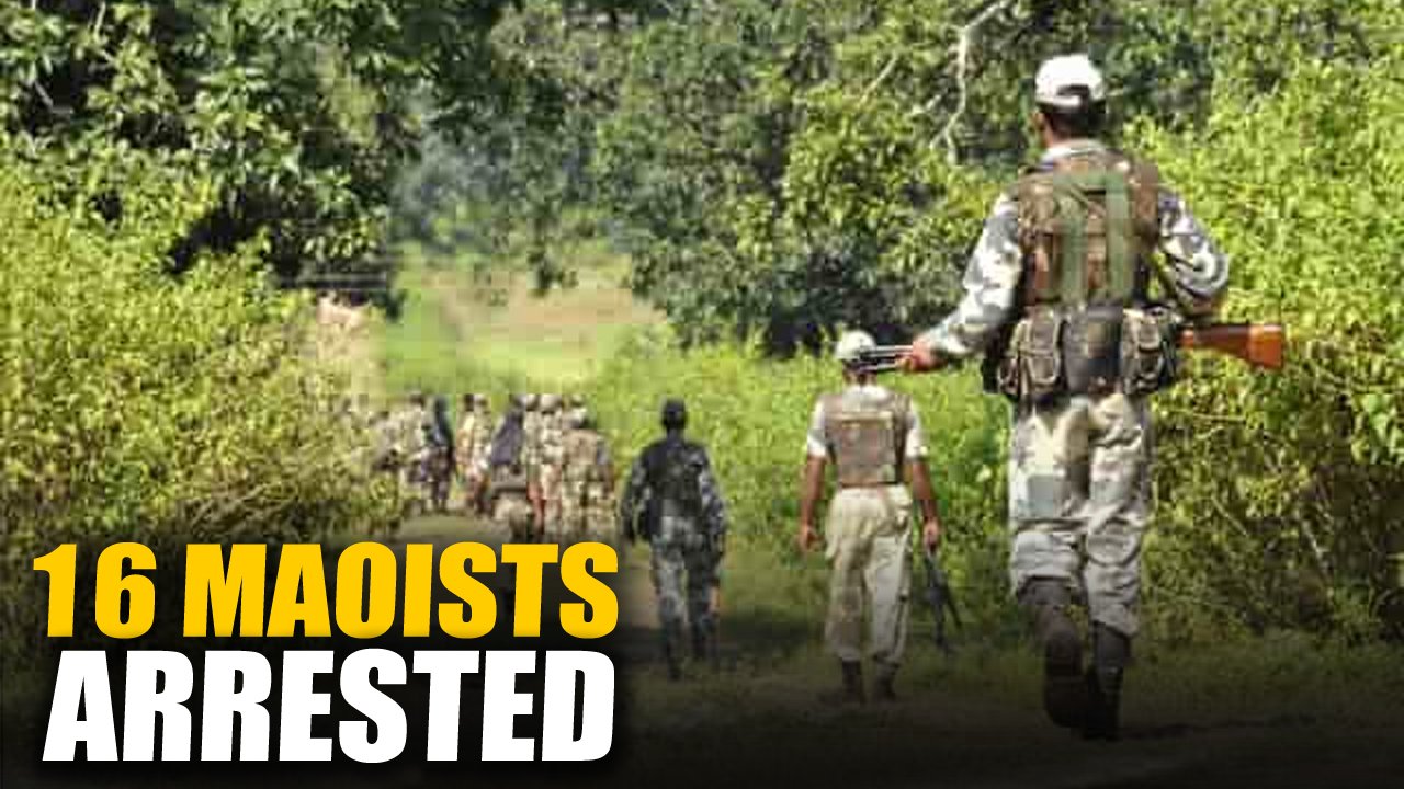 16 Maoists Nabbed During Combing Operation
