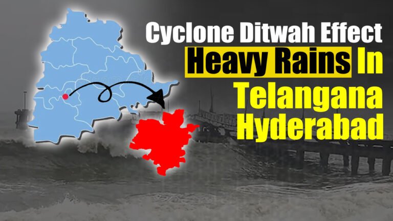 Cyclone Ditwah Effect: Heavy Rains In Telangana, Hyderabad