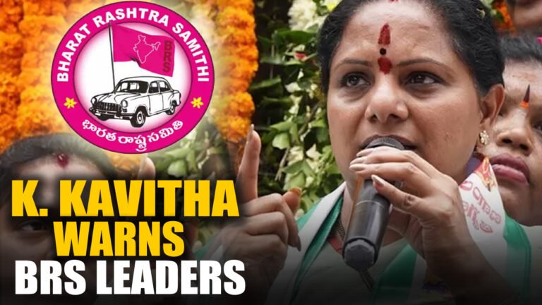 Kavitha Warns BRS Leaders as Corruption Allegations Escalate