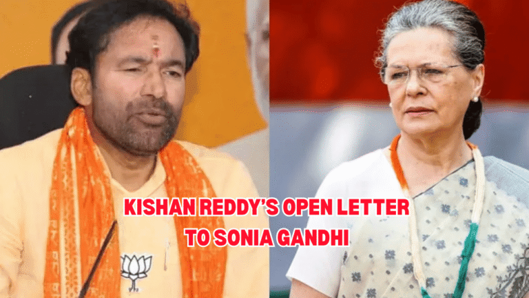 Kishan Reddy Writes Open Letter To Sonia Gandhi