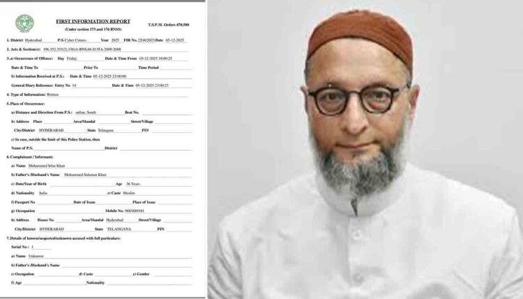 Hyderabad Police Probe Fake AI Video Circulated Against Asaduddin Owaisi