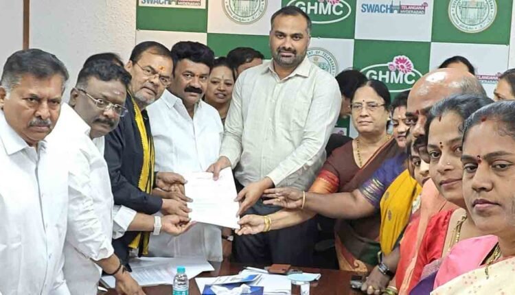 GHMC Ward Division Faces BRS Protest