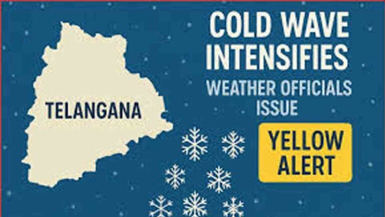 Yellow Alert Issued As Telangana Cold Wave Intensifies