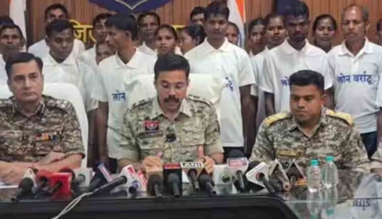 Maoist Surrender Sees 37 Lay Down Arms In Bastar