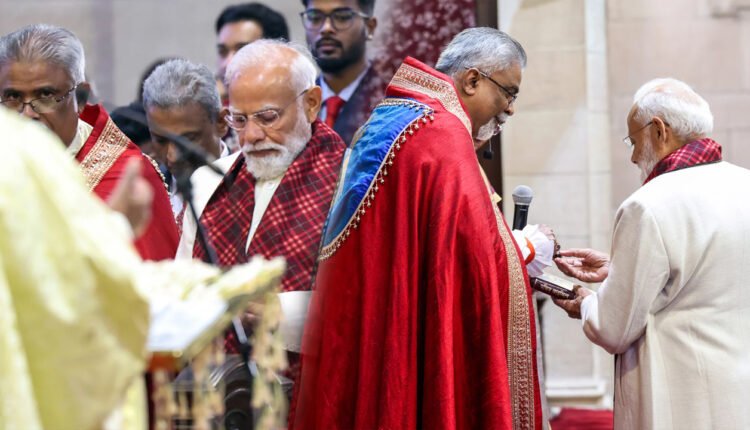 PM Modi Joins Christmas Prayers At Delhi Church, Extends Message Of Peace And Harmony