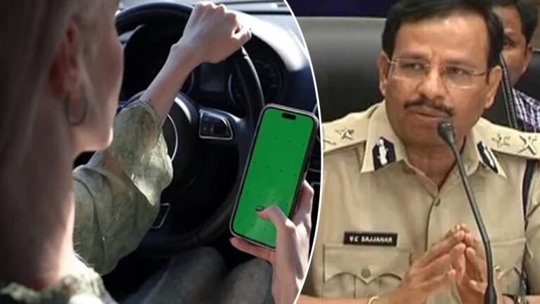 Watching Videos While Driving Is a Deadly Act, Warns Hyderabad Police Commissioner Sajjanar
