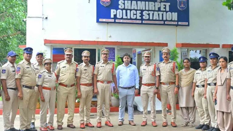 Shamirpet Police Station Tops Telangana, 7th Nationally