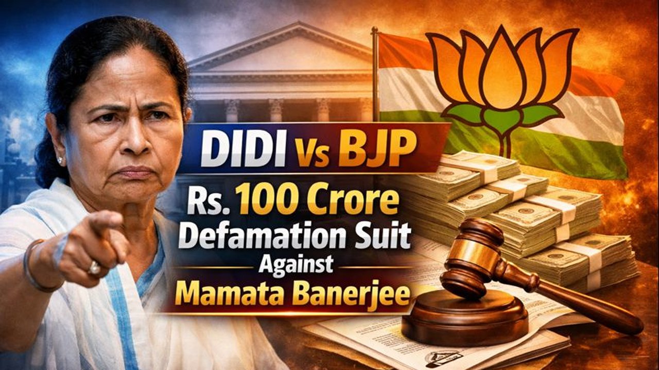 DIDI Vs BJP: Rs. 100 Crore Defamation Suit Against Mamata Banerjee