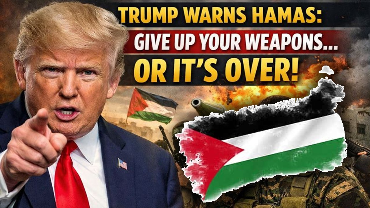 Donald Trump Warns Hamas That It Will Be Over If It Does Give Up Its Weapons