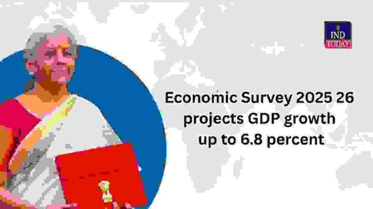 Economic Survey 2025 26 projects GDP growth up to 6.8 percent