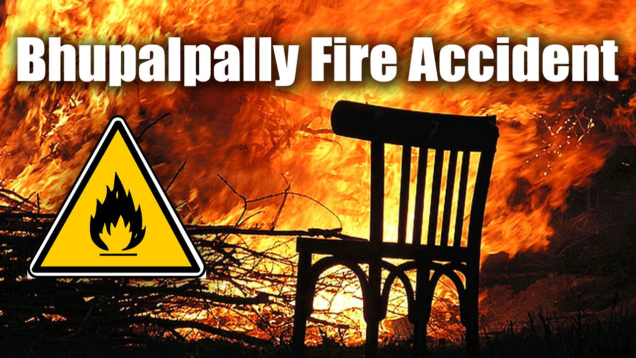 Fire Accident In Bhupalpally District