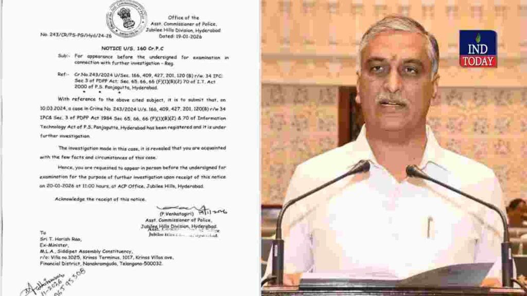 Phone Tapping Case: Harish Rao Questioned by SIT