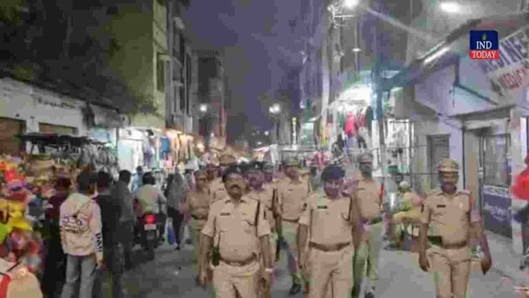 Hyderabad Police Conduct Flag March After Puranapool Incident