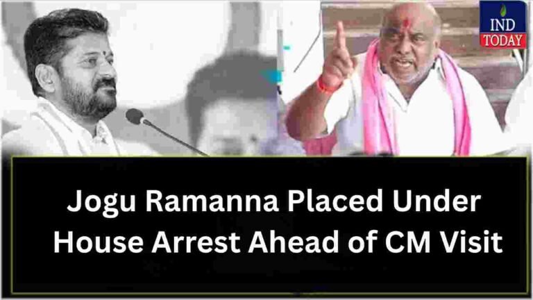 Jogu Ramanna Placed Under House Arrest Ahead of CM Visit