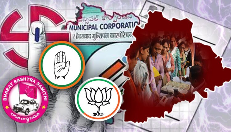 Congress, BRS, BJP Gear Up For High-Voltage Municipal Poll Battle