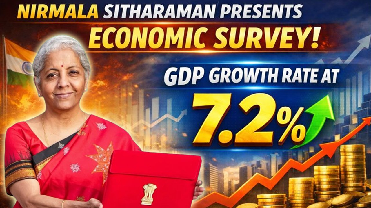 Nirmala Sitharaman Presents Economic Survey! GDP Growth Rate At 7.2%
