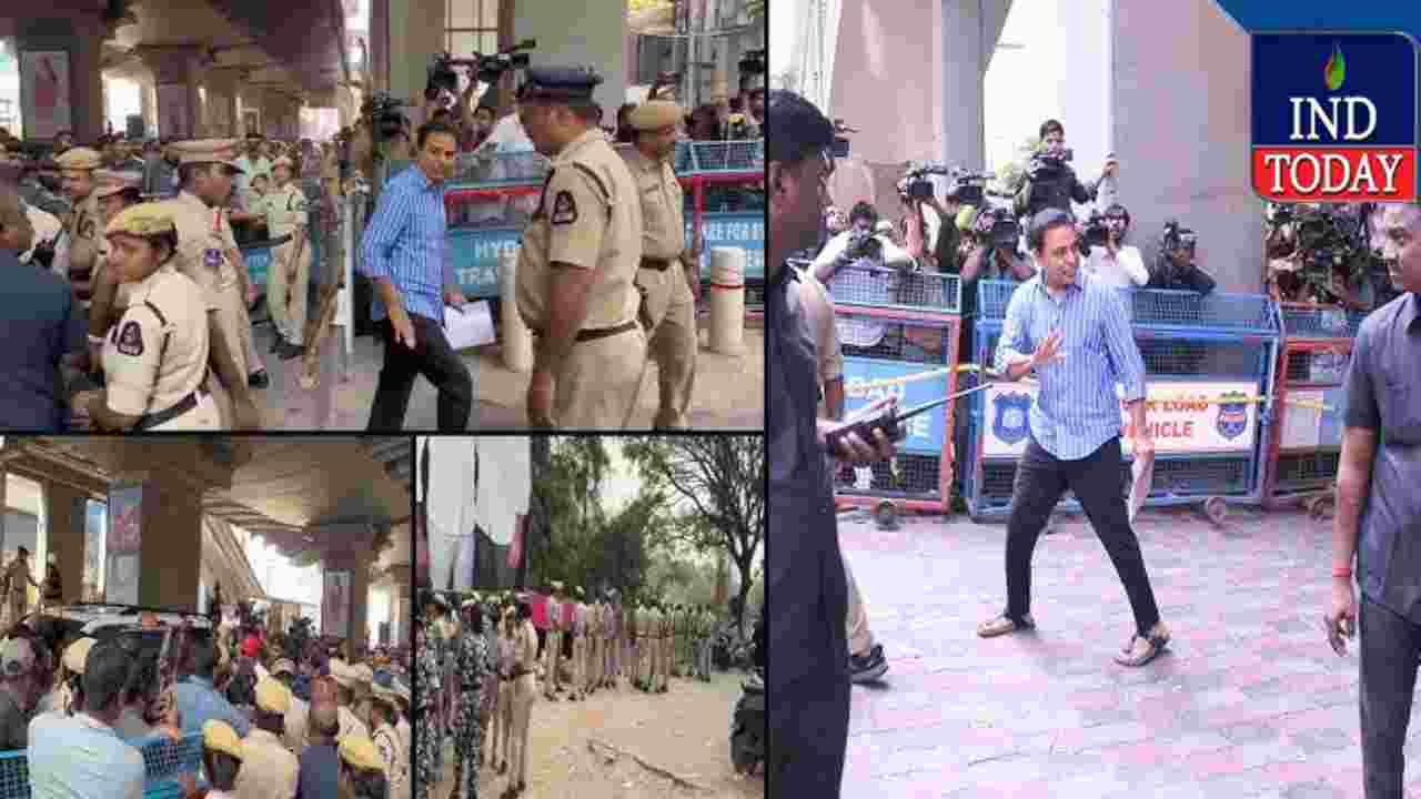 Phone tapping case: KTR appears before SIT in Hyderabad