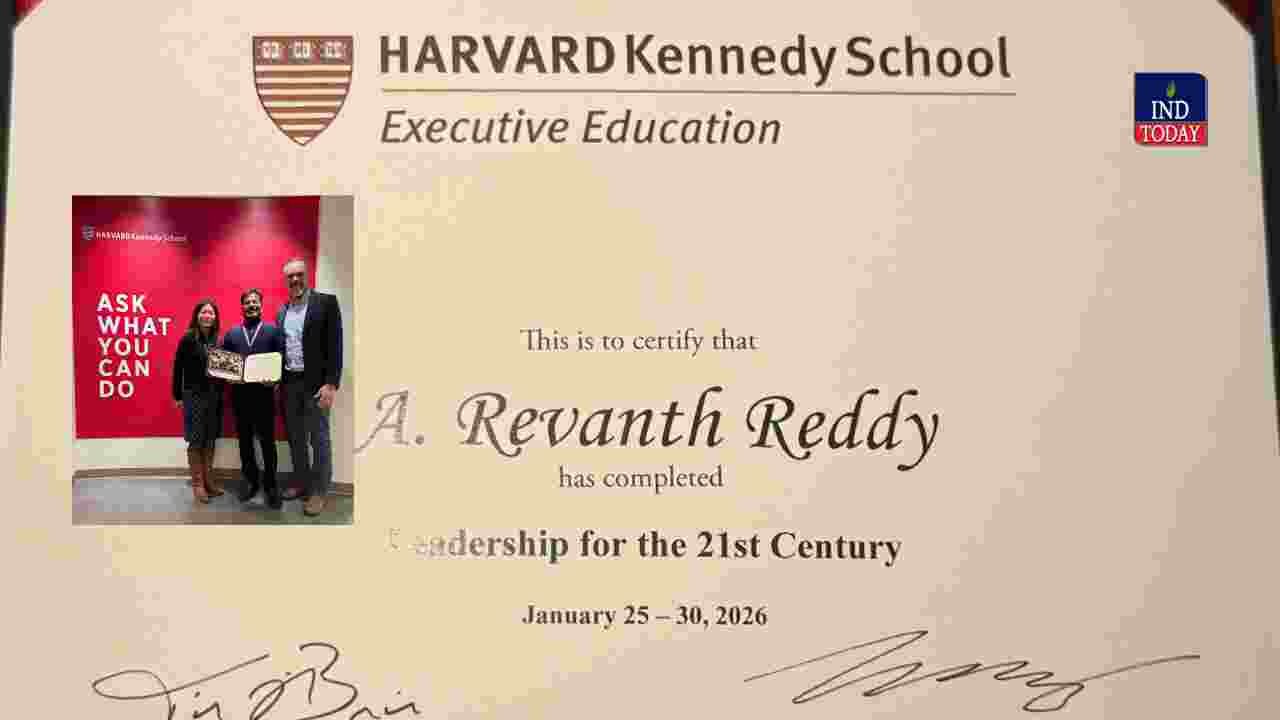 Revanth Reddy Completes Harvard Kennedy School Course