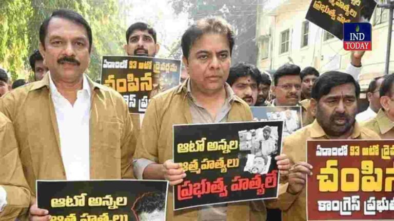 KTR Express Anger Over Illegal Arrest Of Thousands Of Auto Drivers