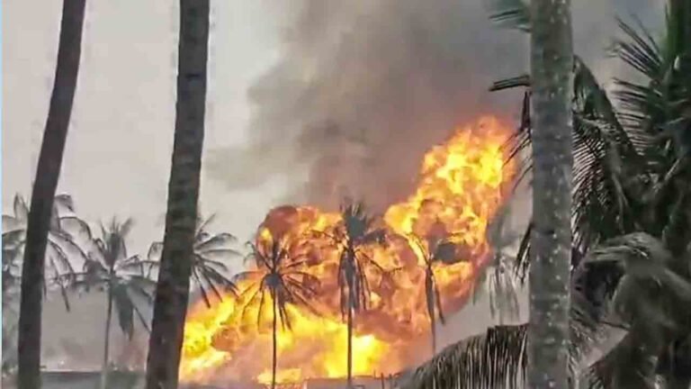 Gas Well Blaze Draws Expert Teams From Delhi And Mumbai