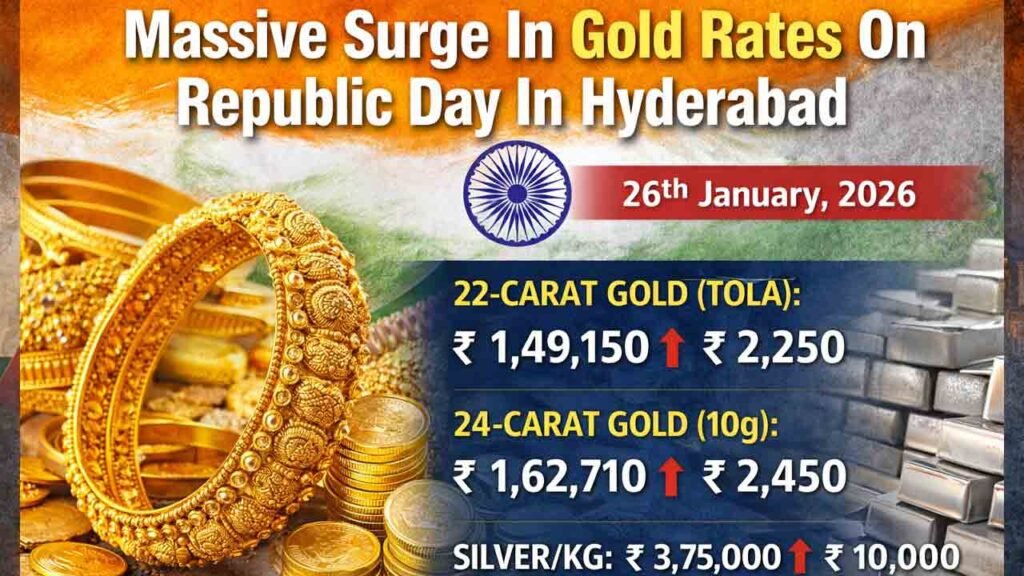 Massive Surge In Gold Rates On Republic Day In Hyderabad