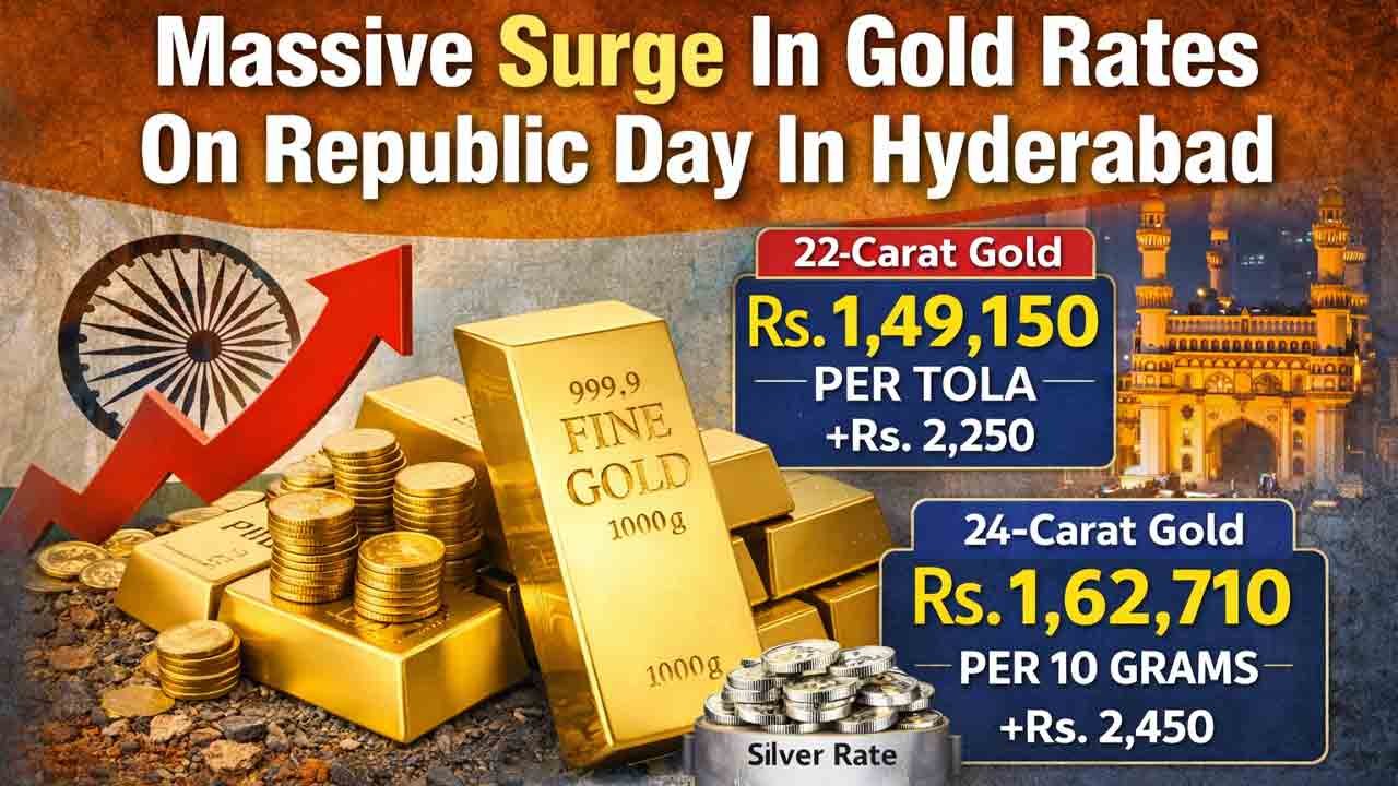 Massive Surge In Gold Rates On Republic Day In Hyderabad
