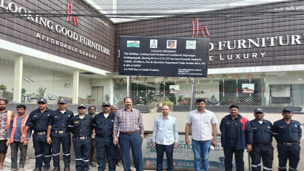 HYDRA, GHMC Continue Fire Safety Inspections, Six Shops Sealed in Hyderabad