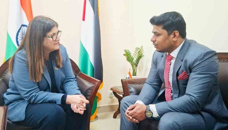 Indo Arab League Vice Chairman And Palestinian Foreign Affairs Minister Discuss Path To Palestinian Statehood