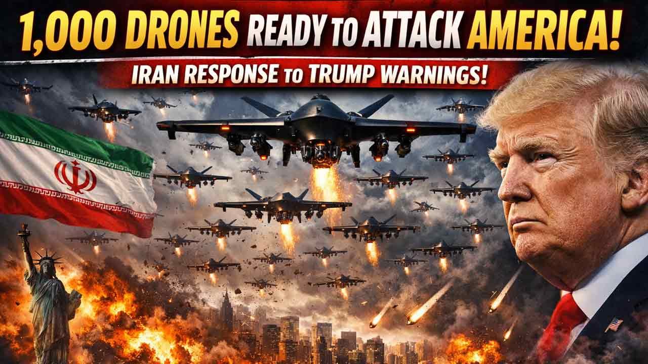 1,000 Drones Ready To Attack America: Iran Response To Trump Warnings
