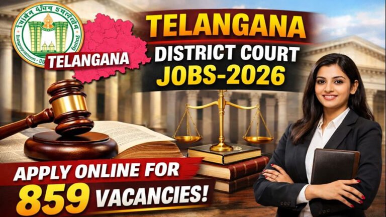 Telangana District Court Jobs-2026: Apply Online For 859 Vacancies