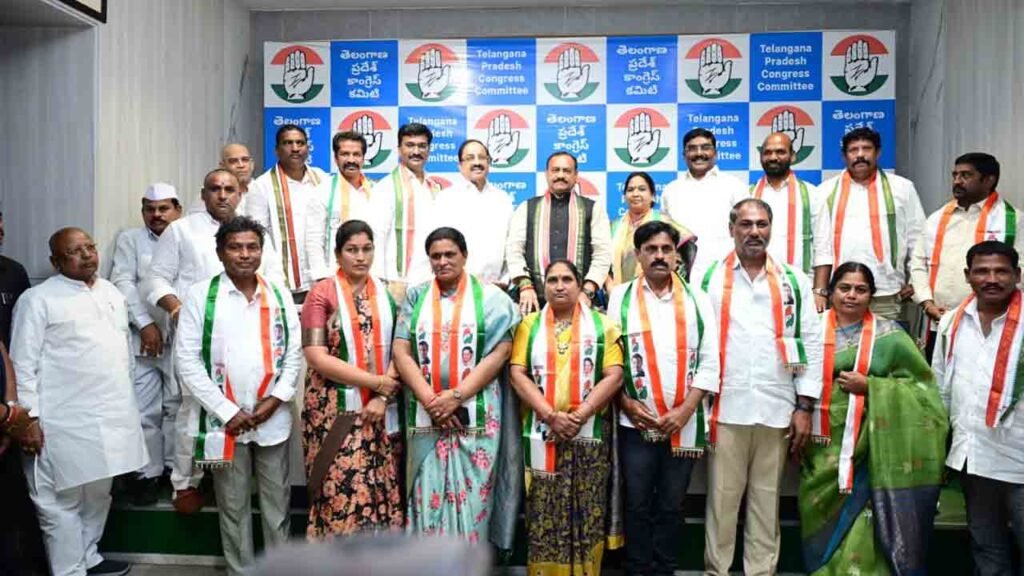 Five Khammam Women Corporators Quit BRS, Join Congress