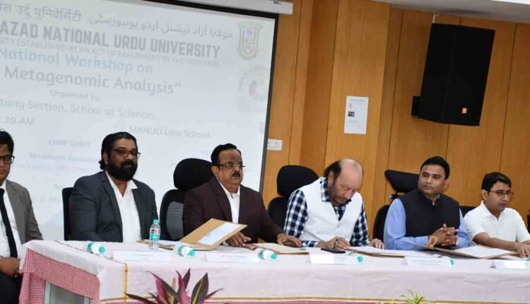 16s Metagenomic Analysis Workshop Held At MANUU