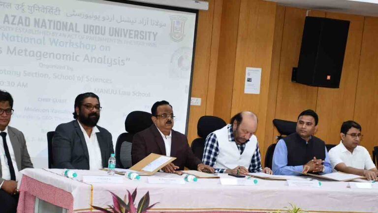 16s Metagenomic Analysis Workshop Held At MANUU