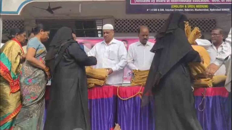 Mohd Saleem Distributes Blankets To Poor In Musheerabad