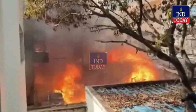 Watch: Major Fire At Nampally Furniture Shop Traps Six