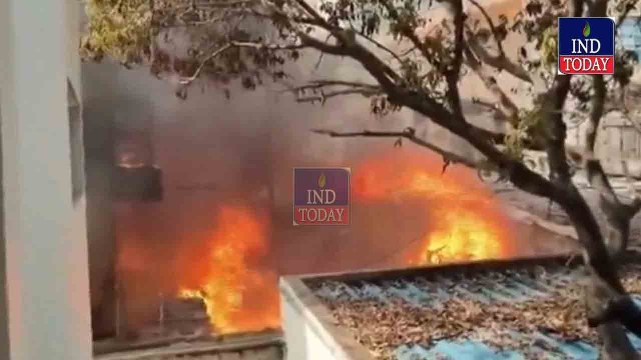 Watch: Major Fire At Nampally Furniture Shop Traps Six