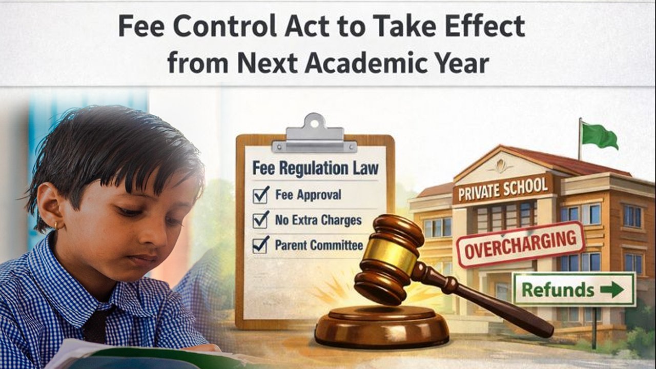 Relief For Parents: Fee Control Act To Come Into Effect From The Next Academic Year?