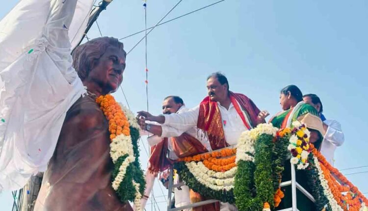 Indira Gandhi Statue Unveiled In Kamareddy