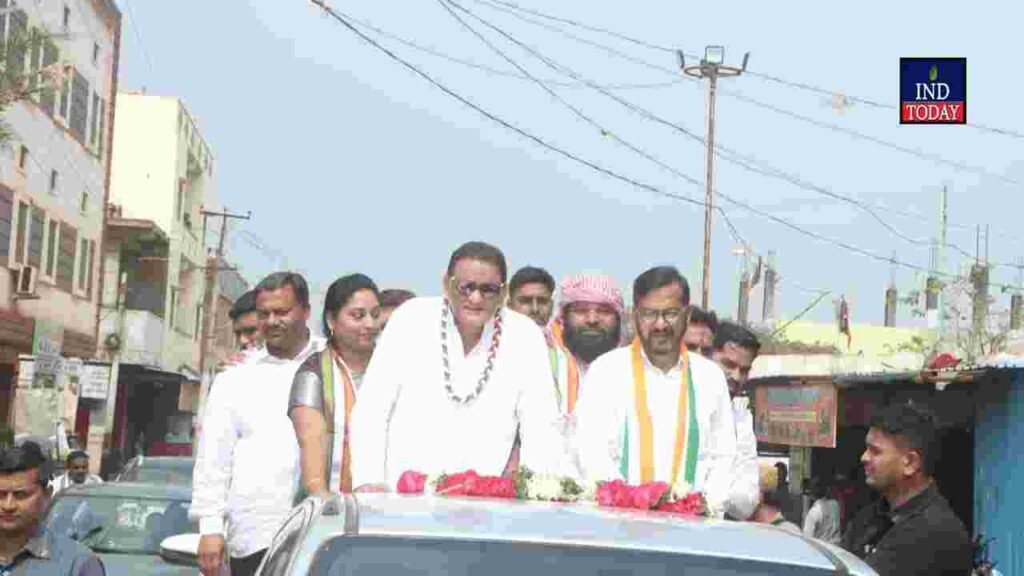 Azharuddin Leads Massive Campaign in Kohir ahead of Municipal Elections