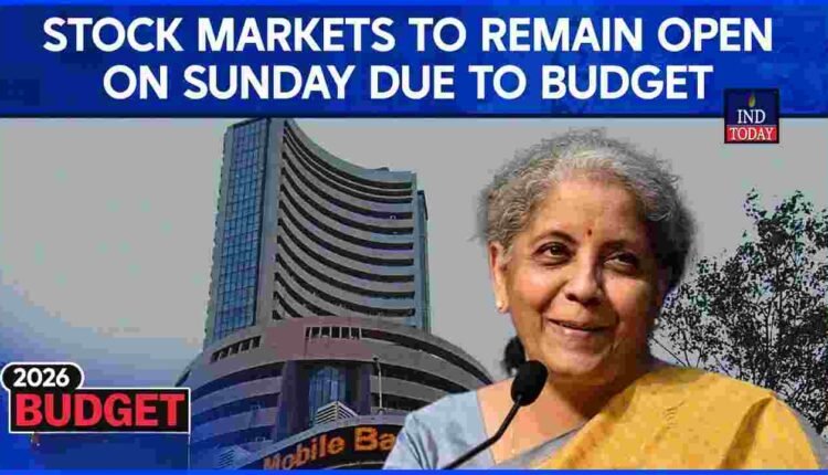 Union Budget 2026 27 to Be Presented Today, Markets Open