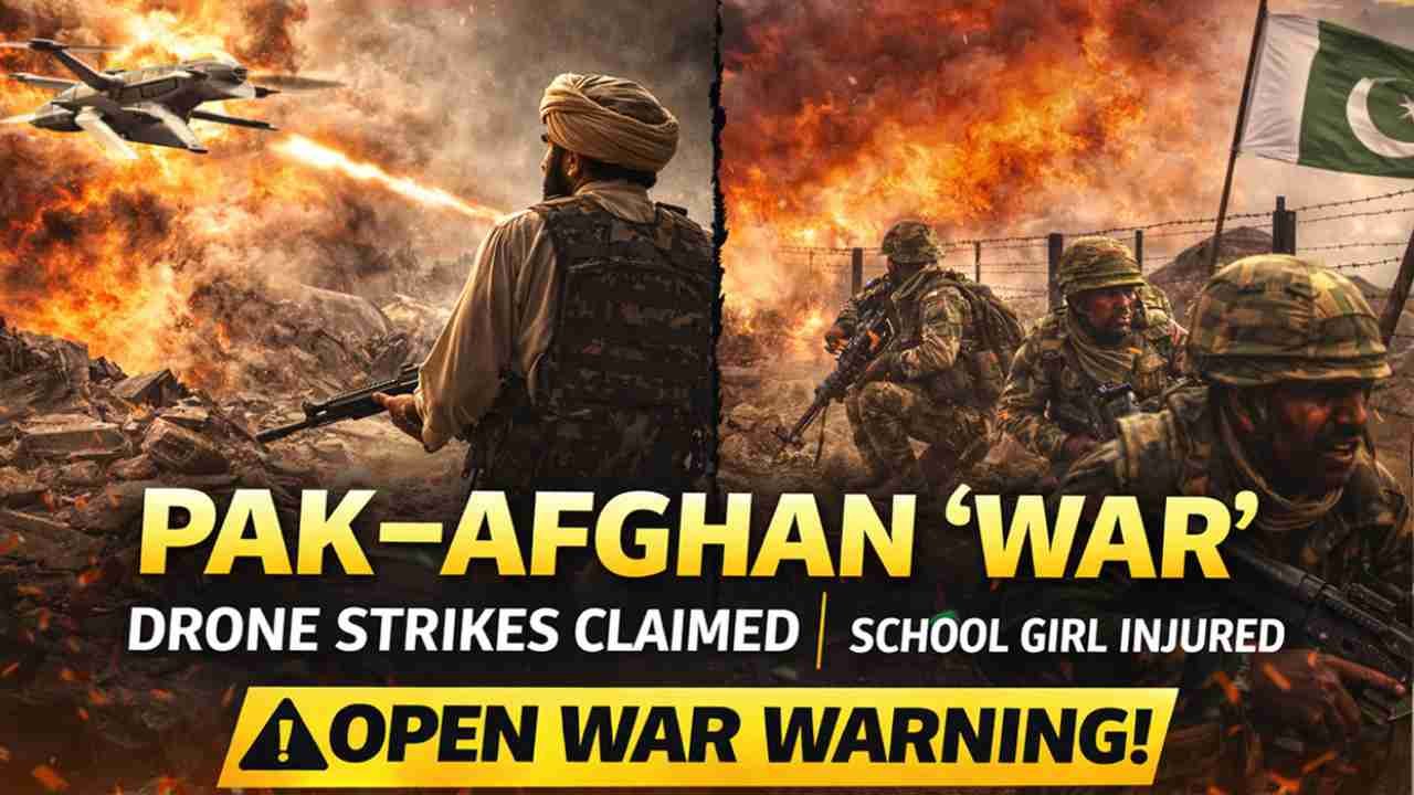 Pakistan-Afghan ‘WAR’: Taliban Says It Conducted Drone Strikes, Islamabad Says School Girl Injured