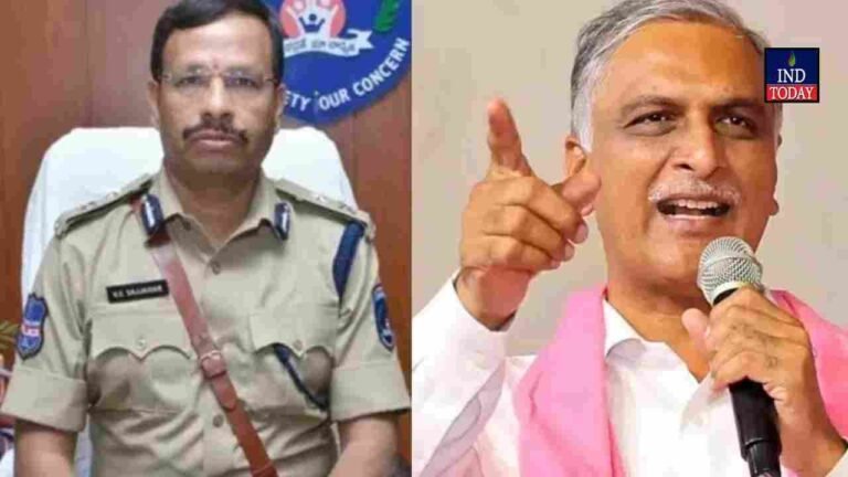 Phone Tapping Case: Harish Rao Questions CP Sajjanar