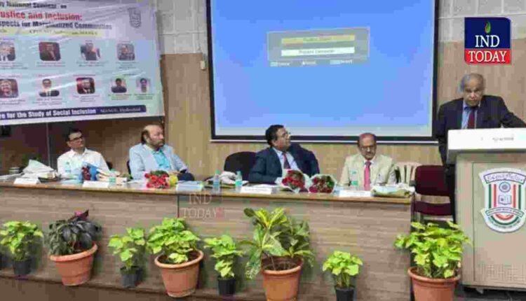 National Seminar On Social Justice Begins At MANUU