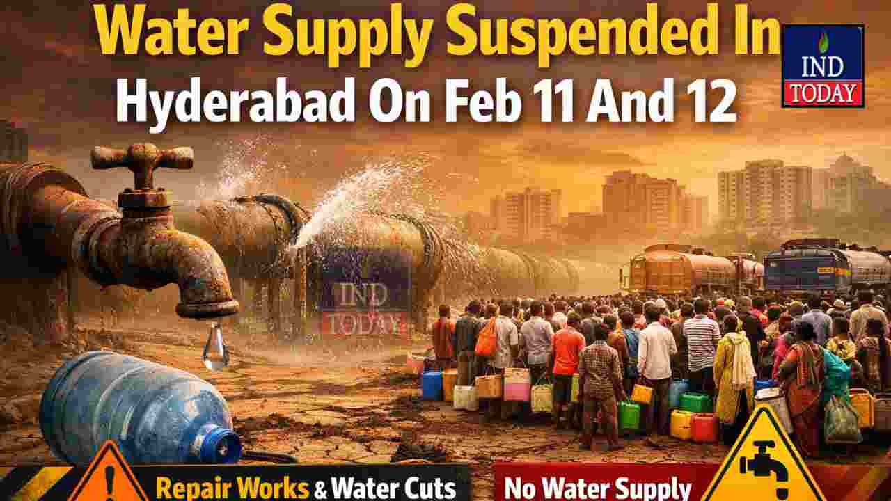 Water Supply Suspended In Hyderabad On Feb 11 And 12