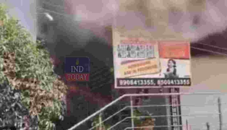 Sangareddy Fire Guts Private School Building
