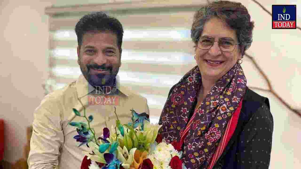 Congress Victory: Priyanka Congratulates Revanth