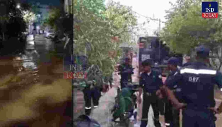 Major Pipeline Burst Floods Colonies in Manikonda