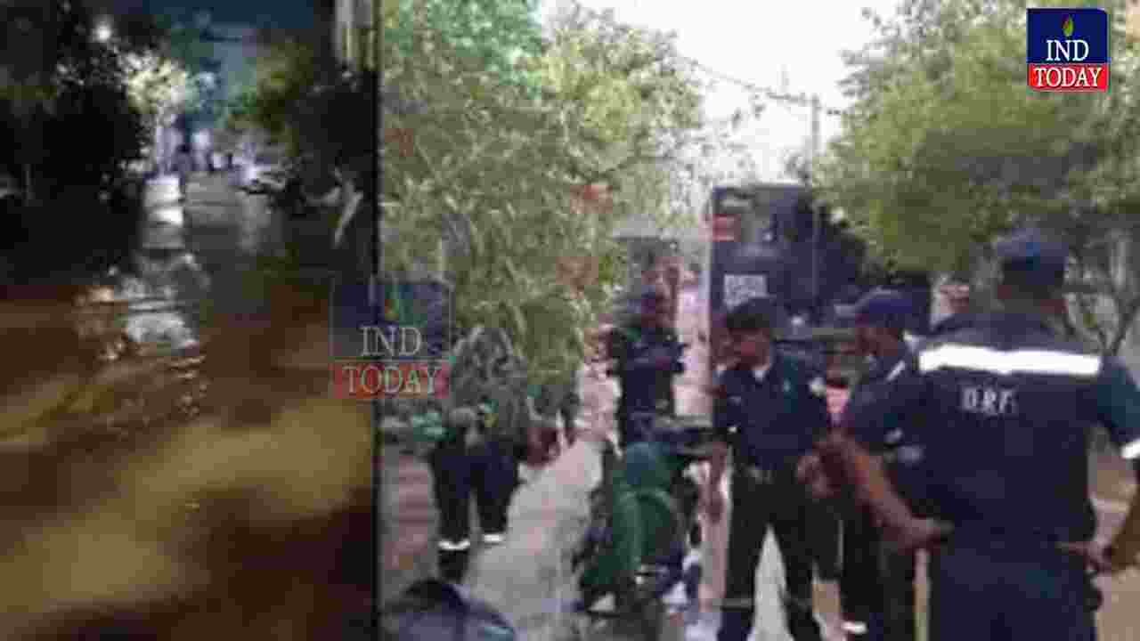 Major Pipeline Burst Floods Colonies in Manikonda