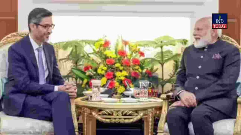 Sundar Pichai Meets PM Modi On AI Talks