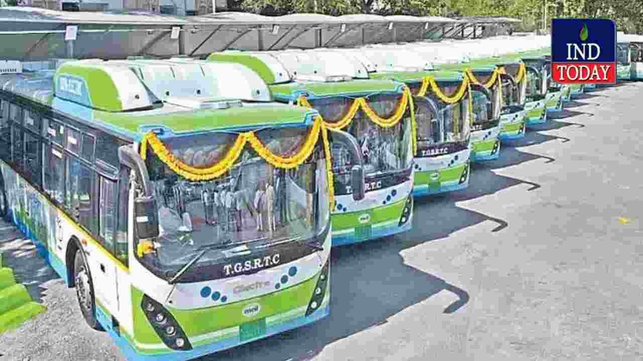 TGSRTC Gets 1,085 Electric Buses